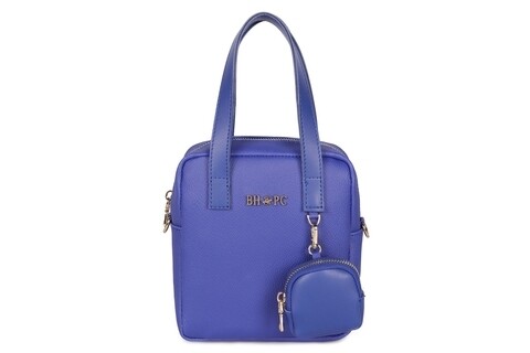 Geanta Beverly Hills Polo Club, 1106, piele ecologica, albastru