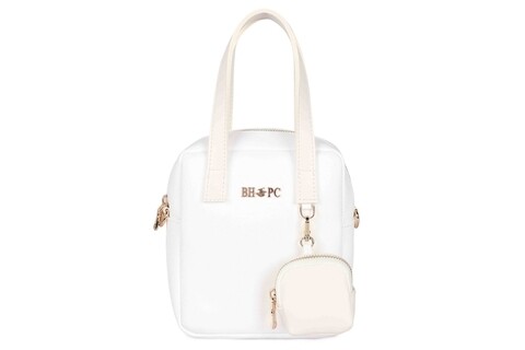 Geanta Beverly Hills Polo Club, 1106, piele ecologica, alb