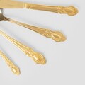 Set tacamuri pentru 6 persoane Manor, Homla, 24 piese, inox, auriu