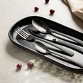 Set tacamuri pentru 6 persoane Streamline, Homla, 24 piese, inox, negru