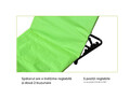 Covoras pliabil pentru plaja Heinner, 141x45x51 cm, otel/textil, verde lime