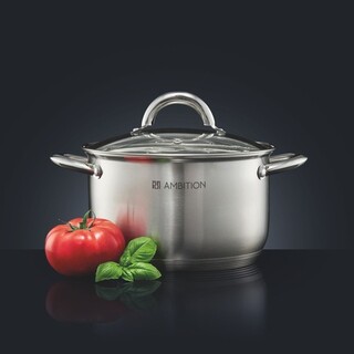 36.5x27.5x16 cm, Argintiu, Oala