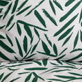 Lenjerie de pat dubla B2 Foglie Essentials, Homla, 160x200 cm, 3 piese, bumbac, verde/alb