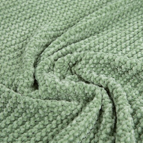 Patura Chenille, Homla, 130x170 cm, poliester, verde menta