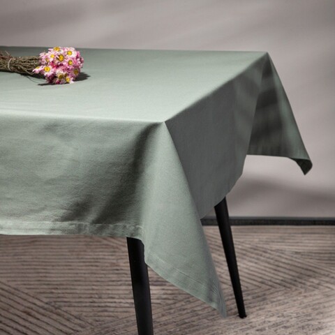 Fata de masa Farre, Homla, 150x220 cm, bumbac, verde fistic