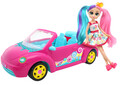 Set papusa si masina decapotabila Sweetyz, 23 cm, plastic/textil, multicolor