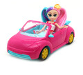 Set papusa si masina decapotabila Sweetyz, 23 cm, plastic/textil, multicolor