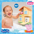 Set de joaca pentru baie, casa Peppei, Peppa Pig Tomy, 25x19x80 cm, plastic, multicolor