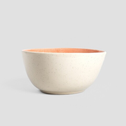 Bol Sedano, Homla, 26 cm, gresie, corai