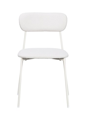 Scaun Inka, Bizzotto, 45x49x78 cm, otel/poliester, alb