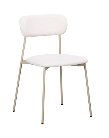 Scaun Inka, Bizzotto, 45x49x78 cm, otel/poliester, grej