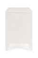 Comoda TV Cambridge, Bizzotto, 1 raft reglabil, 120.5x40x58.5 cm, otel, crem