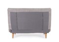 Canapea extensibila 2 locuri Walker, Bizzotto, 120x83x88 cm, otel/poliester, grej