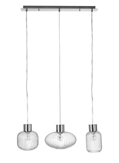 Transparent;Argintiu, Lustra 85x30x120 cm