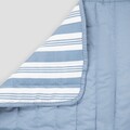 Cuvertura de pat Modern Hamptons, Homla, 200x220 cm, poliester, alb/albastru