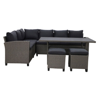 Gri;Negru, Set coltar 5 piese