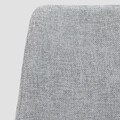 Scaun Silla, Homla, 52x60x83.5 cm, metal/poliester, gri deschis