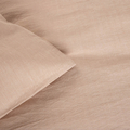 Lenjerie de pat King Size, Gossy, Homla, 3 piese, 200x220 cm, bumbac, bej