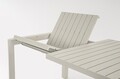 Masa extensibila pentru gradina/terasa Kiplin, Bizzotto, 180-240x100x77.5 cm, aluminiu, bej rastin
