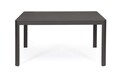 Masa extensibila pentru gradina/terasa Kiplin, Bizzotto, 149 x 97/149 x 77.5 cm, aluminiu, gri carbune