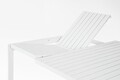 Masa extensibila pentru gradina/terasa Kiplin, Bizzotto, 149 x 97/149 x 77.5 cm, aluminiu, alb