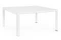 Masa extensibila pentru gradina/terasa Kiplin, Bizzotto, 149 x 97/149 x 77.5 cm, aluminiu, alb