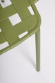 Scaun pentru gradina Clover, Bizzotto, 52x54x80 cm, otel tratat pentru exterior, verde turtle