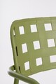 Scaun pentru gradina Clover, Bizzotto, 52x54x80 cm, otel tratat pentru exterior, verde turtle