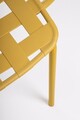 Scaun pentru gradina Clover, Bizzotto, 52x54x80 cm, otel tratat pentru exterior, ocru