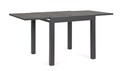 Masa extensibila pentru gradina/terasa Cliv, Bizzotto, 80 - 160 x 80 x 75 cm, aluminiu, antracit