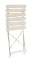 Scaun pentru gradina Yasmin, Bizzotto, pliabil, 42x48x81 cm, otel, invelis e-coating, finisaj mat, sampanie