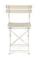 Scaun pentru gradina Yasmin, Bizzotto, pliabil, 42x48x81 cm, otel, invelis e-coating, finisaj mat, sampanie