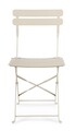 Scaun pentru gradina Yasmin, Bizzotto, pliabil, 42x48x81 cm, otel, invelis e-coating, finisaj mat, sampanie
