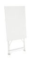 Masa pentru gradina Yasmin, Bizzotto, pliabila, 50x70x71 cm, otel, invelis e-coating, finisaj mat, alb