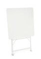 Masa pentru gradina Yasmin, Bizzotto, pliabila, 60x60x71 cm, otel, invelis e-coating, finisaj mat, alb