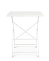 Masa pentru gradina Yasmin, Bizzotto, pliabila, 60x60x71 cm, otel, invelis e-coating, finisaj mat, alb
