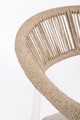 Fotoliu pentru gradina/terasa Jandia, Bizzotto, 68x69x75 cm, aluminiu/poliester impermeabil, alb/bej
