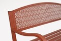 Banca pentru gradina/terasa Lizette, Bizzotto, 123x55x84 cm, otel, invelis e-coating, finisaj mat, rosu picant