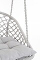 Hamac tip scaun Javier, Bizzotto, 88x69x130 cm, bumbac/poliester, gri