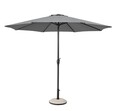 Umbrela pentru gradina/terasa Kalife, Bizzotto, 300 cm, stalp D46/48 mm, aluminiu/poliester, gri inchis