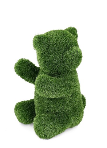 Figurina din iarba artificiala Bear, Bizzotto, 45x40x65 cm, polietilena, verde