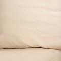Lenjerie de pat King Size, Morain, Homla, 3 piese, 200x220 cm, microfibra din poliester, bej