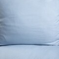 Lenjerie de pat King Size, Morain, Homla, 3 piese, 200x220 cm, microfibra din poliester, albastru