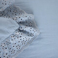 Lenjerie de pat King Size, Morain, Homla, 3 piese, 200x220 cm, microfibra din poliester, albastru