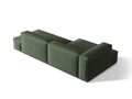 Coltar modular stanga 4 locuri, Nuria-215, Micadoni Home, 312x147x72 cm, tesatura structurata chenille, verde moss