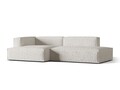Coltar modular stanga 4 locuri, Nuria-260, Micadoni Home, 312x147x72 cm, tesatura boucle, gri bej melange