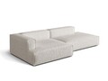 Coltar modular stanga 4 locuri, Nuria-260, Micadoni Home, 312x147x72 cm, tesatura boucle, gri bej melange