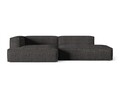 Coltar modular stanga 4 locuri, Nuria-260, Micadoni Home, 312x147x72 cm, tesatura boucle, antracit