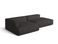Coltar modular stanga 4 locuri, Nuria-260, Micadoni Home, 312x147x72 cm, tesatura boucle, antracit