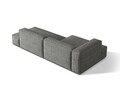 Coltar modular stanga 4 locuri, Nuria-260, Micadoni Home, 312x147x72 cm, tesatura boucle, grafit
